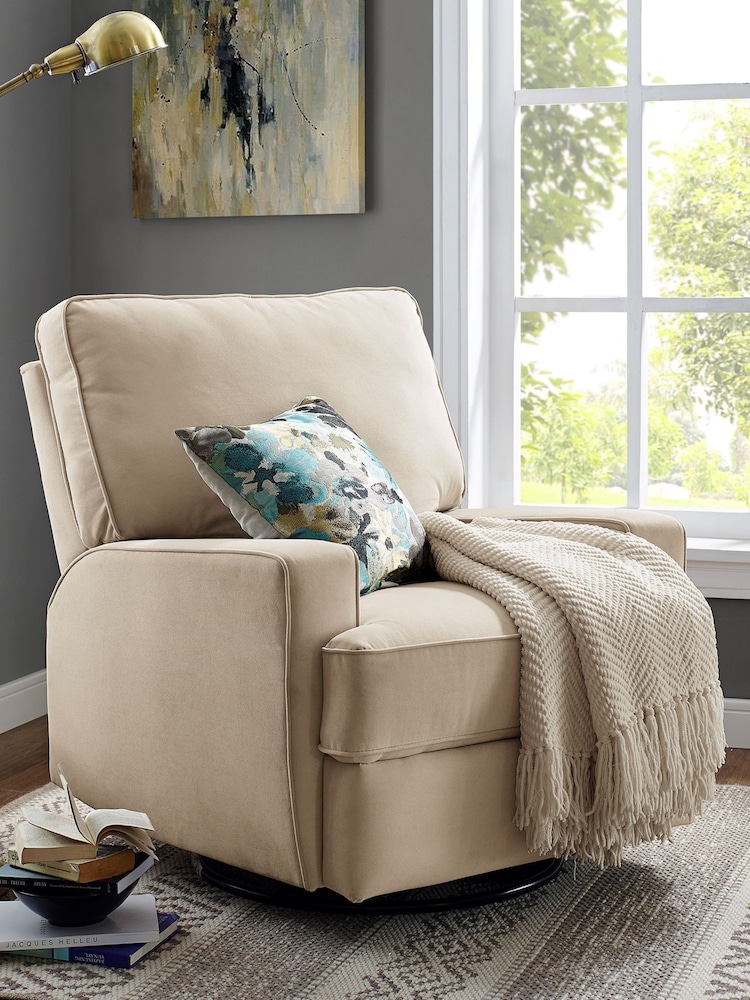 Dorel Home Beige Rylan Swivel & Gliding Recliner Chair - Image 1 of 4