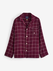 Polo Ralph Lauren Plaid Printed 100% Cotton Flannel Shirt Pyjama Set - Image 2 of 3