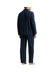 Polo Ralph Lauren Plaid Printed 100% Cotton Flannel Shirt Pyjama Set - Image 4 of 8