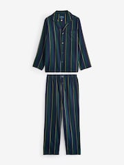 Polo Ralph Lauren Plaid Printed 100% Cotton Flannel Shirt Pyjama Set - Image 6 of 8