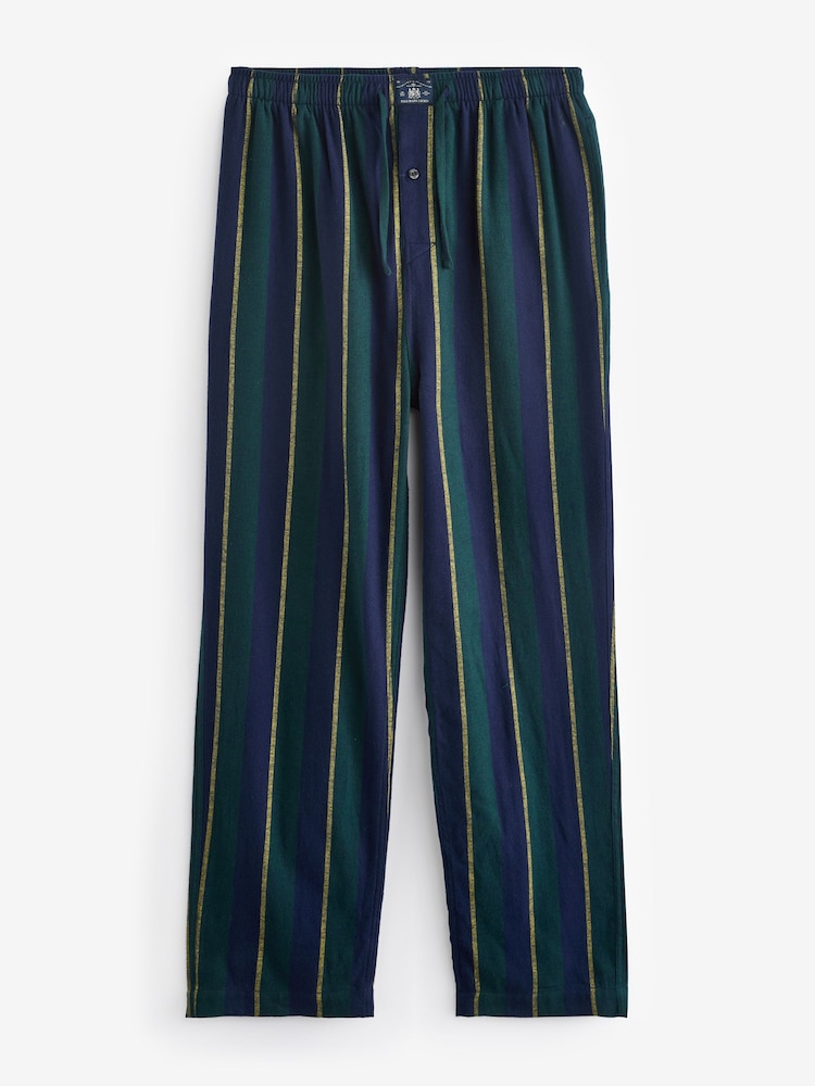 Polo Ralph Lauren Plaid Printed 100% Cotton Flannel Shirt Pyjama Set - Image 8 of 8