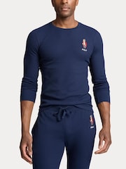 Polo Ralph Lauren Bear Waffle Knit Pyjamas Set - Image 1 of 5