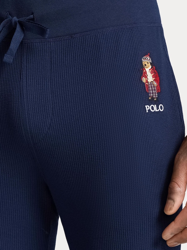Polo Ralph Lauren Bear Waffle Knit Pyjamas Set - Image 4 of 5
