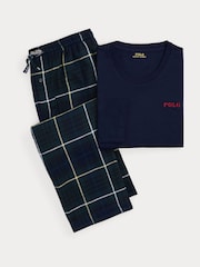 Синий - Polo Ralph Lauren 100пижама из % хлопка и фланели - Image 5 of 5