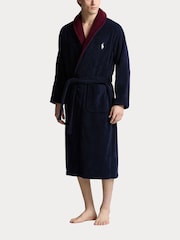 Contrast Terry Dressing Gown - Image 1 of 3