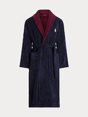 Contrast Terry Dressing Gown - Image 3 of 3