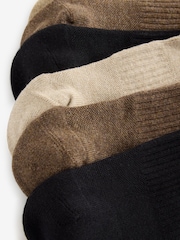 Polo Ralph Lauren Brown Cushioned Low-Cut Socks 6 Pack - Image 4 of 4