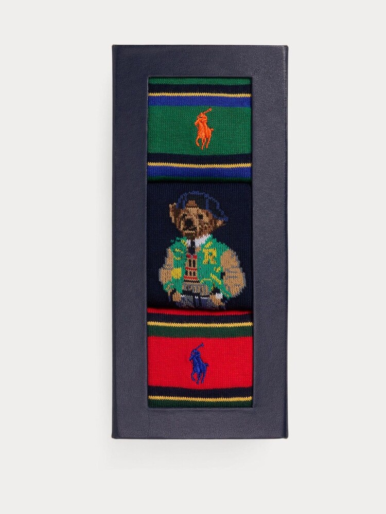 Polo Ralph Lauren Cotton Gift Box 3-Pack Socks - Image 2 of 2