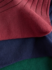 Polo Ralph Lauren Ribbed Cotton Blend Crew Socks 3-Pack - Image 4 of 4