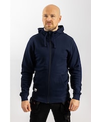 Helly Hansen Blue Manchester Zip 100% Cotton Hoodie - Image 1 of 4