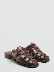 Mango Brown Fisherman Sandals - Image 3 of 6