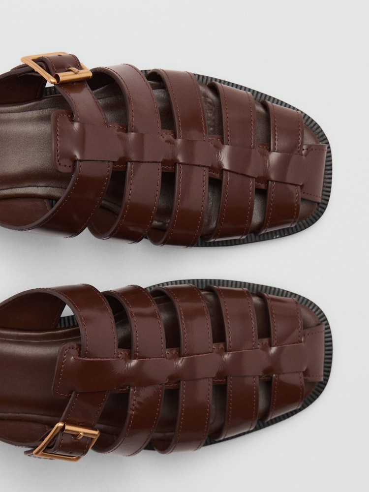 Mango Brown Fisherman Sandals - Image 6 of 6 Mango Brown Fisherman Sandals - Image 6 of 6