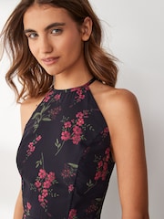 Anaya With Love Black High Neck Cami Maxi Dress With Thigh Split - Image 3 of 3