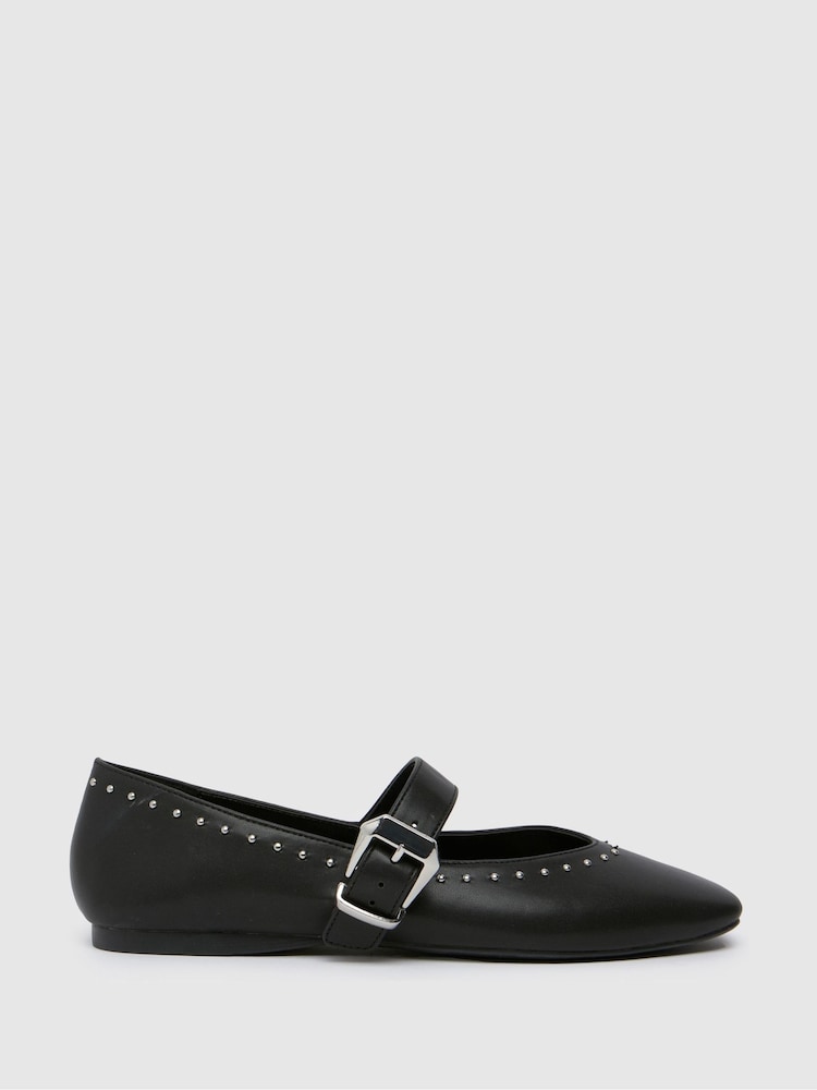 Schuh Lucy Studded Ballerinas - Image 1 of 4