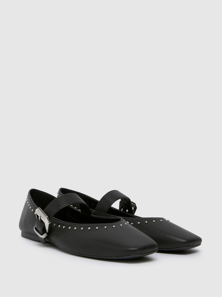 Schuh Lucy Studded Ballerinas - Image 2 of 4
