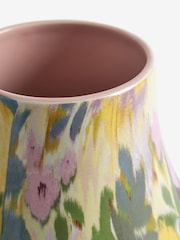 Yellow Ceramic Watercolour Floral Vase - Image 4 of 4