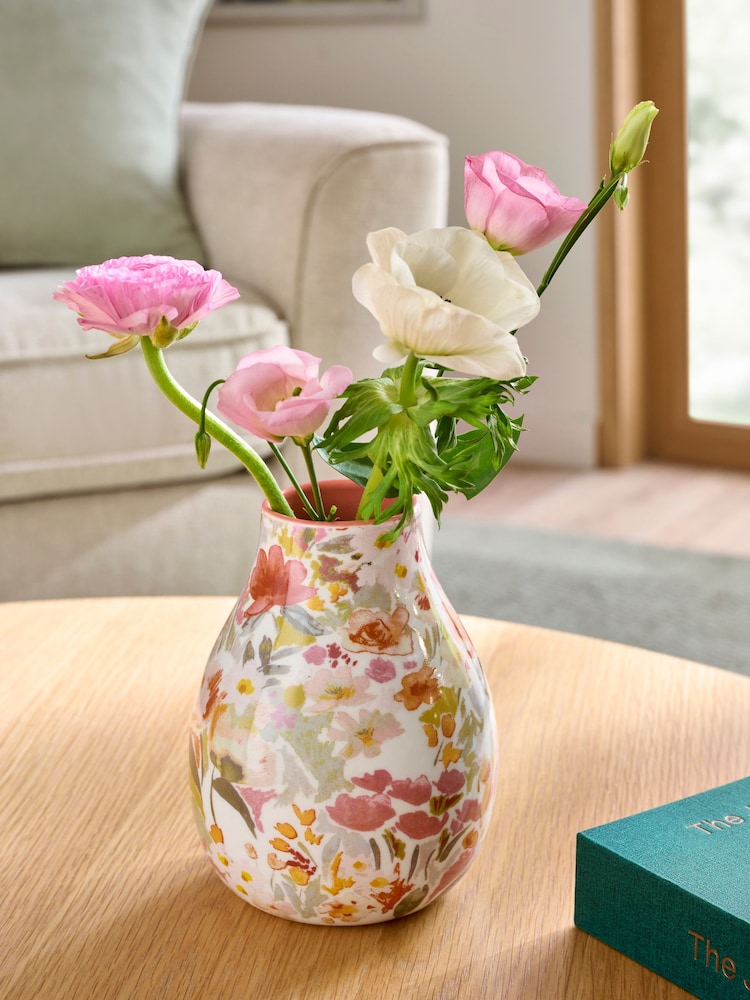 Ceramic Small Floral Vase - Bild 1 av 3