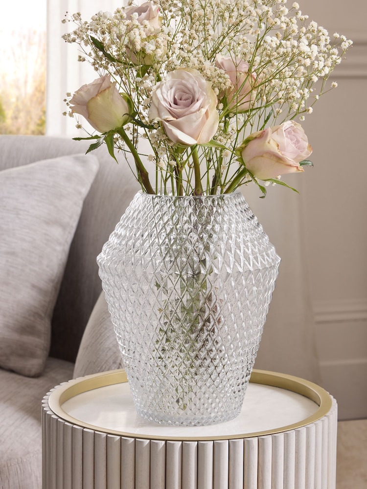 Glass Facet Vase - صورة 1 من 4