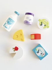Le Toy Van Cheese and Dairy Wooden Market Crate - Image 2 of 4