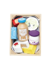 Le Toy Van Cheese and Dairy Wooden Market Crate - Image 3 of 4