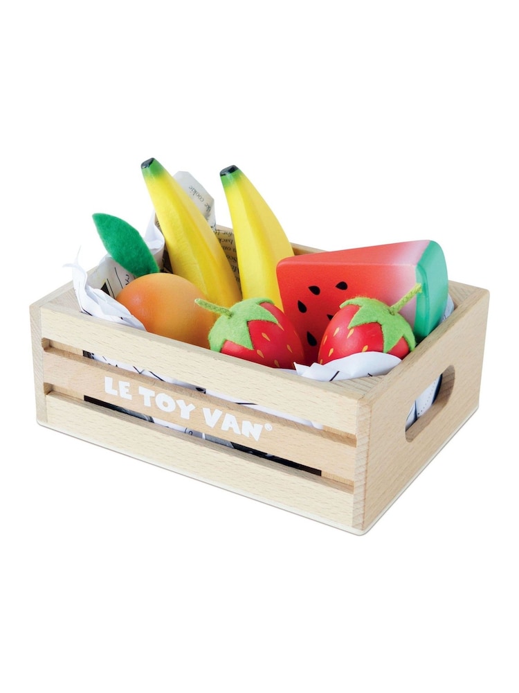 Le Toy Van Smoothie Fruit Wooden Market Crate - Image 1 of 2