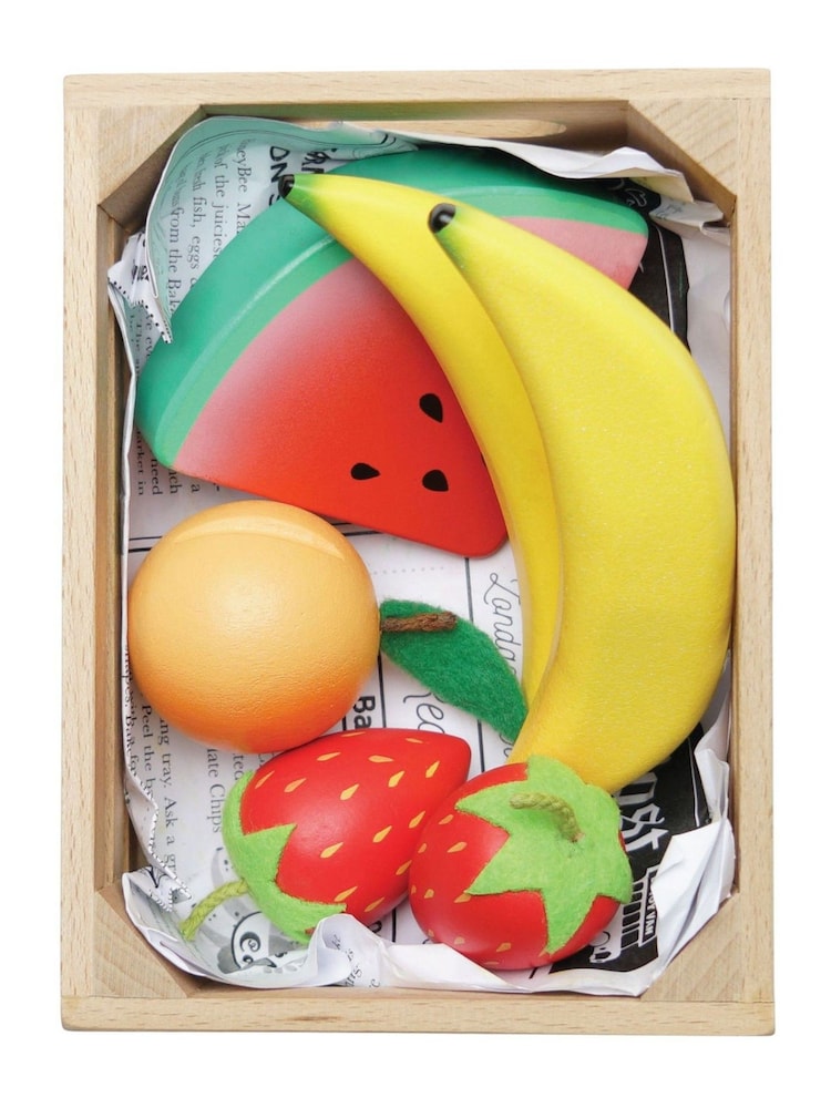 Le Toy Van Smoothie Fruit Wooden Market Crate - Image 2 of 2