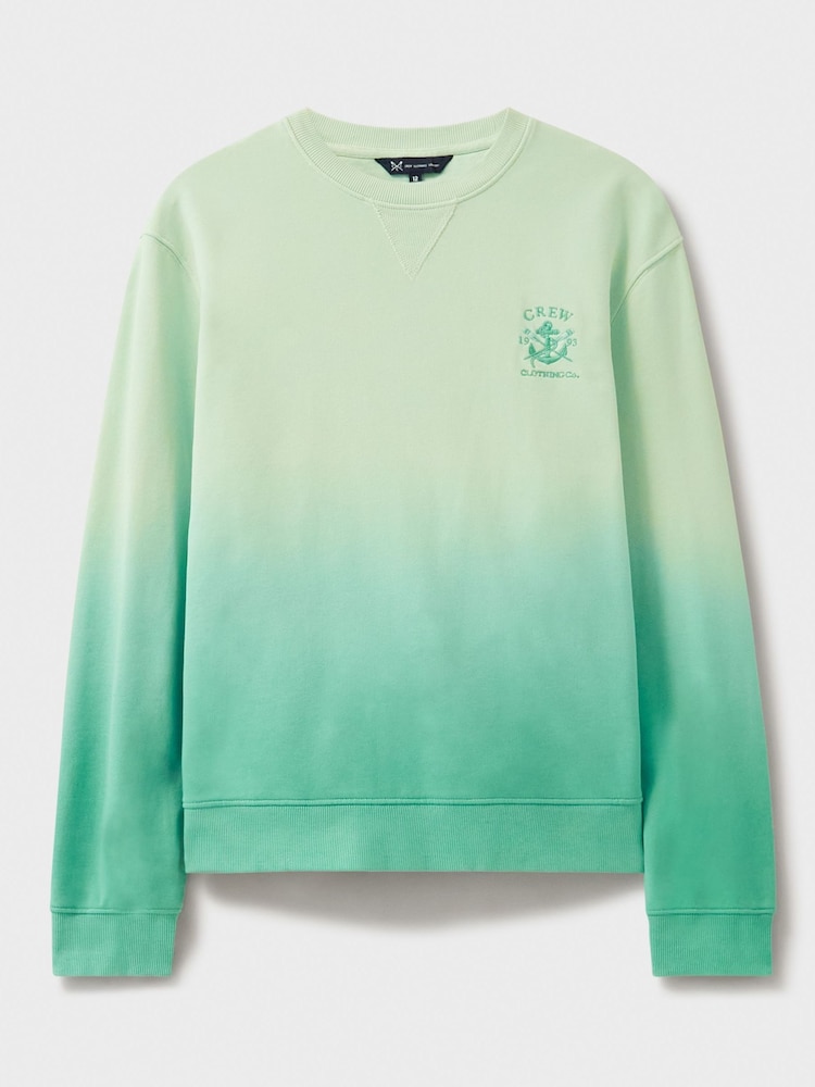 Grün - Crew Clothing Crew Neck 100% Cotton Sweatshirt - Bild 5 von 5