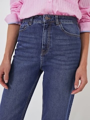 Blau - Crew Clothing gerade geschnittene Cropped-Jeans - Bild 4 von 5
