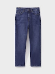 Blau - Crew Clothing gerade geschnittene Cropped-Jeans - Bild 5 von 5