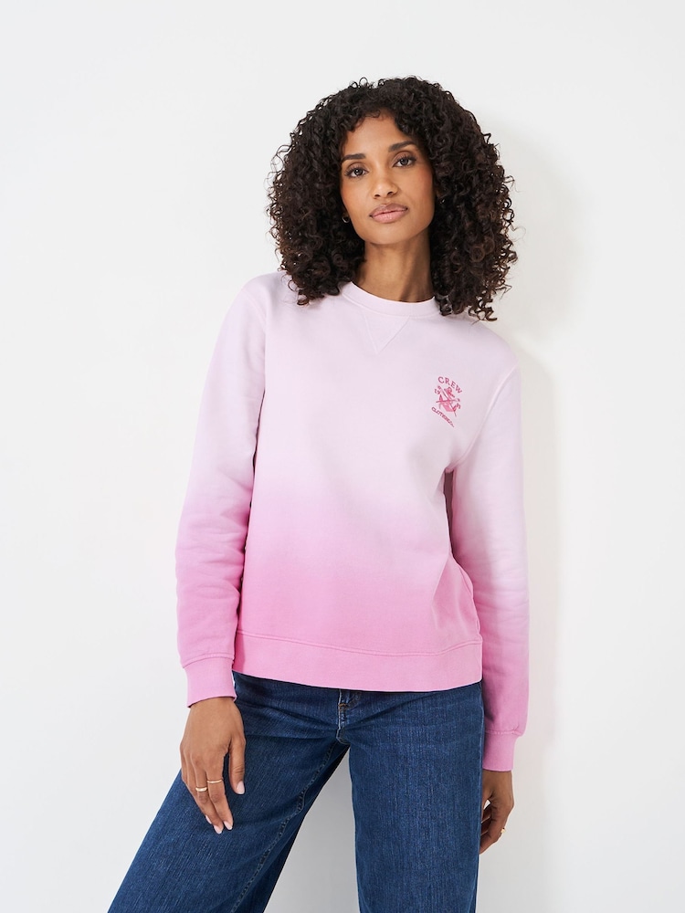 Pink - Crew Clothing Crew Neck 100% Cotton Sweatshirt - Bild 1 von 5 Pink - Crew Clothing Crew Neck 100% Cotton Sweatshirt - Bild 1 von 5