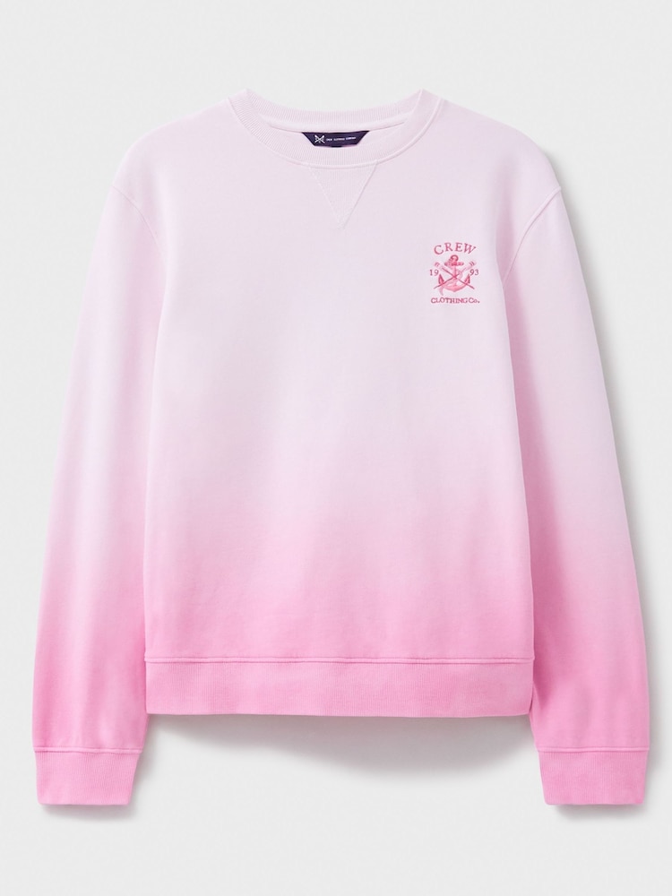 Pink - Crew Clothing Crew Neck 100% Cotton Sweatshirt - Bild 5 von 5 Pink - Crew Clothing Crew Neck 100% Cotton Sweatshirt - Bild 5 von 5