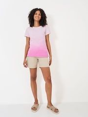 Crew Clothing Pink Ombre 100% Cotton T-Shirt - Image 3 of 5