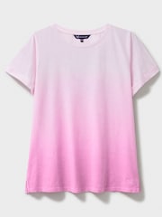 Crew Clothing Pink Ombre 100% Cotton T-Shirt - Image 5 of 5