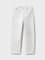 Weiß - Crew Clothing gerade geschnittene Cropped-Jeans - Bild 5 von 5