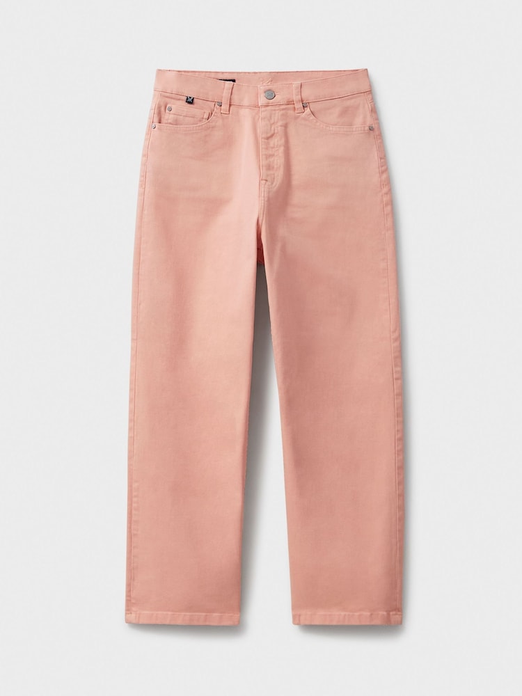 Pink - Crew Clothing gerade geschnittene Cropped-Jeans - Bild 5 von 5