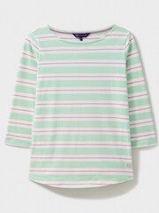zelena - Crew Clothing Essential črtast vrh iz 100% bombaža - Slika 5 iz 5