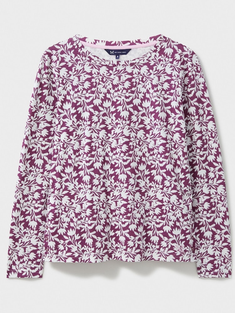 Crew Clothing Company Red Cassandra Stripe Button Top - Image 5 of 5