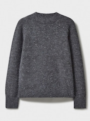 Crew Clothing Company Grey Glitterball Sequin Jumper - Image 5 of 5