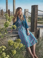 Crew Clothing Flora Ärmelloses Jerseykleid mit gedrehtem Detail - Bild 1 von 5
