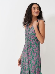 Crew Clothing Flora Ärmelloses Jerseykleid mit gedrehtem Detail - Bild 4 von 5