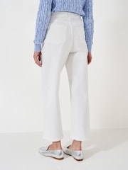 Crew Clothing White Relaxed Cropped Jeans - Image 2 of 5