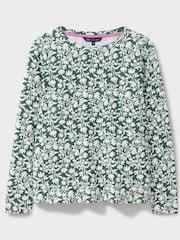 Crew Clothing Company Green Cassandra Stripe Button Top - Image 5 of 5