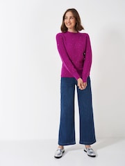 Crew Clothing Company Pink Glitterball Sequin Jumper - Image 3 of 5