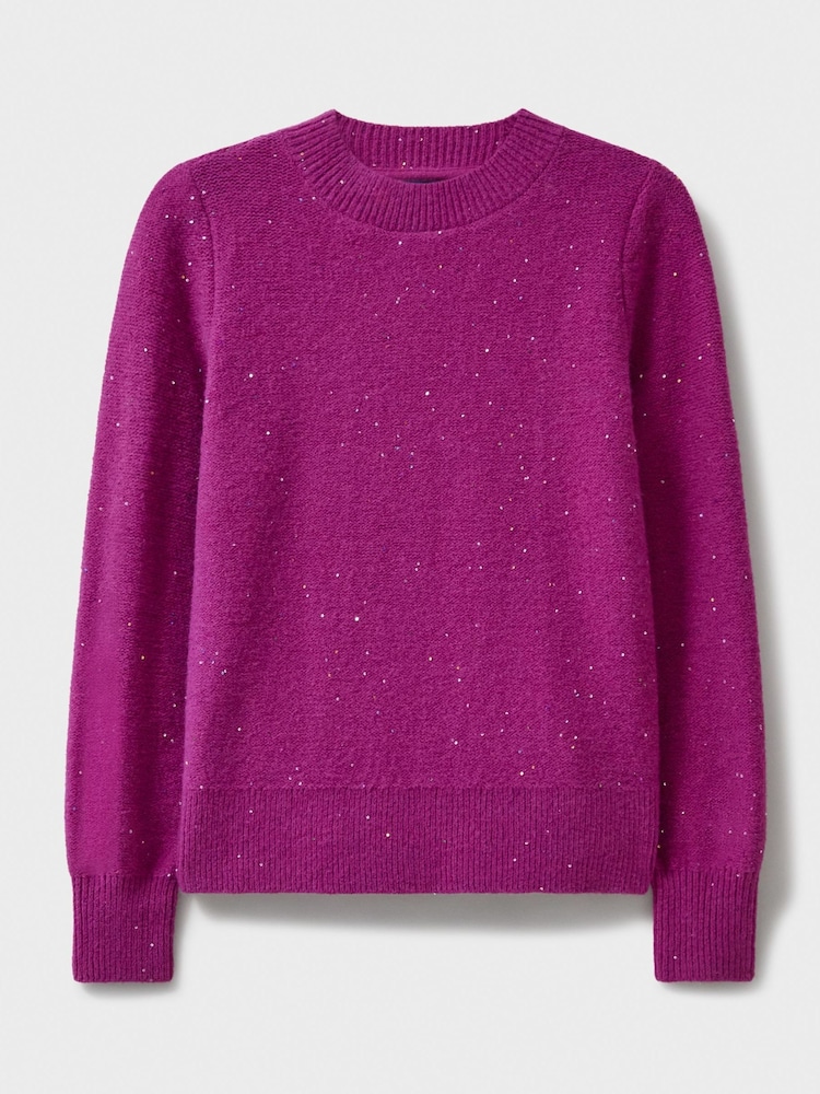 Crew Clothing Company Pink Glitterball Sequin Jumper - Image 5 of 5