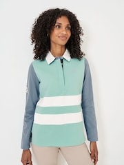 Crew Clothing Лонгслив Panel Rugby 100% хлопок рубашки - Image 1 of 5