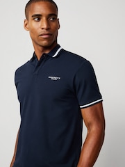 Hackett London Men Blue Polo Shirt - Image 4 of 8