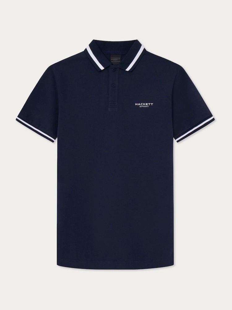 Hackett London Men Blue Polo Shirt - Image 6 of 8