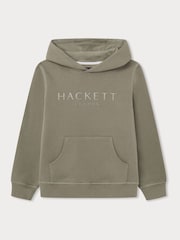 Hackett London Older Boys Green 100% Cotton Sweatshirt - Image 1 of 3