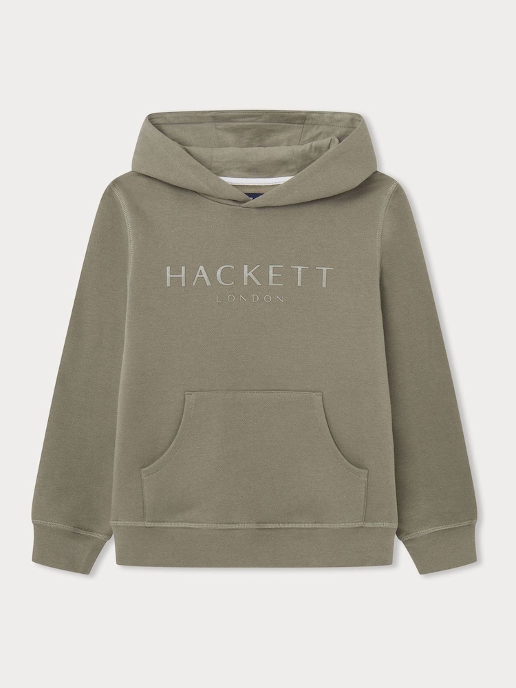 Hackett London Older Boys Green 100% Cotton Sweatshirt - Image 1 of 3
