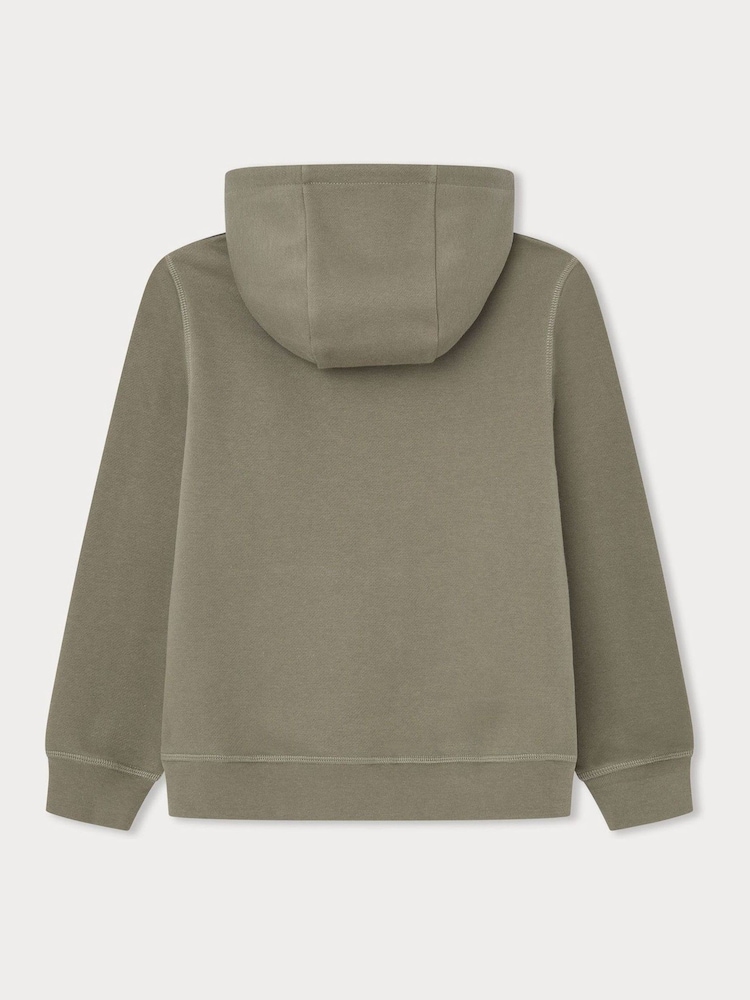 Hackett London Older Boys Green 100% Cotton Sweatshirt - Image 2 of 3